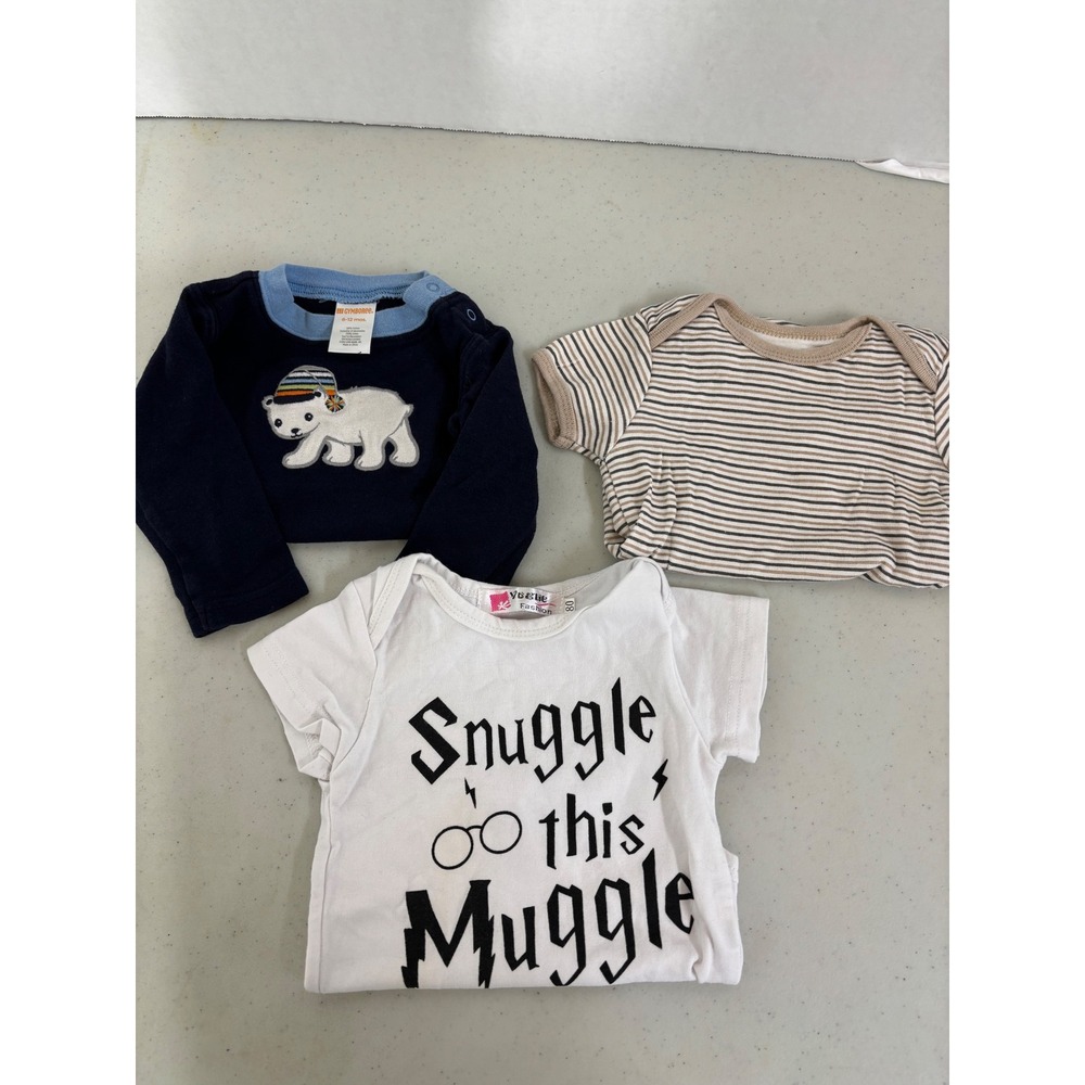 Gymboree Harry Potter Snuggle This Muggle Baby Bodysuit Onesie Set‎ of 3 6-12M